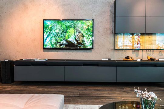 Wohnzimmer mit Fernseher